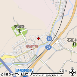 京都府綾部市安国寺町上背戸17周辺の地図
