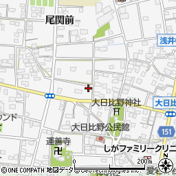 愛知県一宮市浅井町大日比野北流2036周辺の地図
