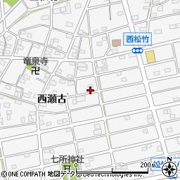 愛知県江南市松竹町西瀬古232周辺の地図