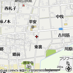 愛知県一宮市浅井町小日比野地庄周辺の地図