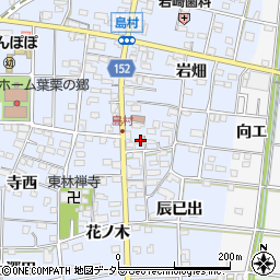 愛知県一宮市島村岩畑164周辺の地図