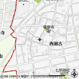 愛知県江南市松竹町西瀬古111周辺の地図