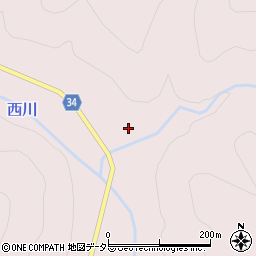 京都府南丹市美山町豊郷平野周辺の地図