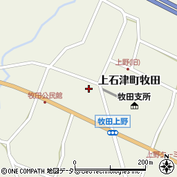 岐阜県大垣市上石津町牧田2492周辺の地図