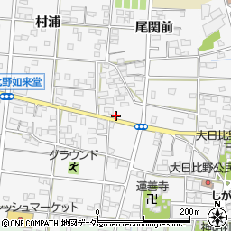 愛知県一宮市浅井町大日比野南流9周辺の地図