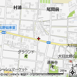 愛知県一宮市浅井町大日比野南流1699-1周辺の地図