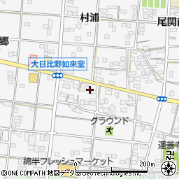 愛知県一宮市浅井町大日比野如来堂1545周辺の地図