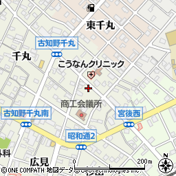 愛知県江南市古知野町小金周辺の地図