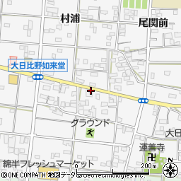 愛知県一宮市浅井町大日比野如来堂1566周辺の地図