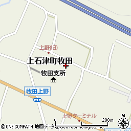 岐阜県大垣市上石津町牧田2213周辺の地図