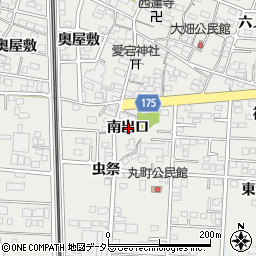 愛知県一宮市木曽川町黒田南出口周辺の地図