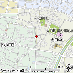 愛知県丹羽郡大口町城屋敷1丁目194周辺の地図