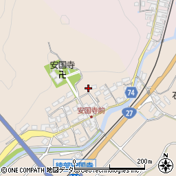 京都府綾部市安国寺町上背戸23周辺の地図