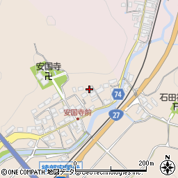 京都府綾部市安国寺町上背戸16周辺の地図