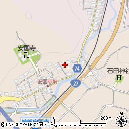 京都府綾部市安国寺町上背戸9周辺の地図