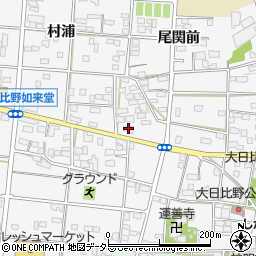 愛知県一宮市浅井町大日比野南流1700周辺の地図