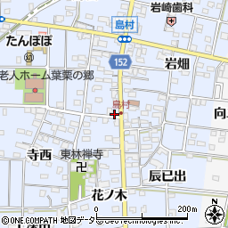 愛知県一宮市島村岩畑176周辺の地図