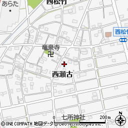 愛知県江南市松竹町西瀬古195周辺の地図