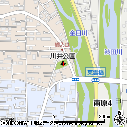 川井公園周辺の地図