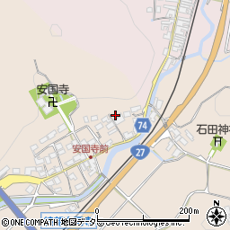 京都府綾部市安国寺町上背戸周辺の地図