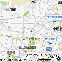 愛知県一宮市浅井町大日比野北流2049周辺の地図