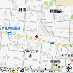 愛知県一宮市浅井町大日比野如来堂1562-1周辺の地図