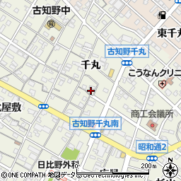 愛知県江南市古知野町千丸116周辺の地図