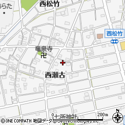 愛知県江南市松竹町西瀬古189周辺の地図