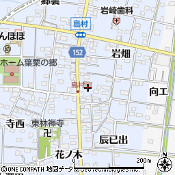 愛知県一宮市島村岩畑163周辺の地図