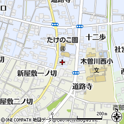 愛知県一宮市木曽川町里小牧道路寺44周辺の地図