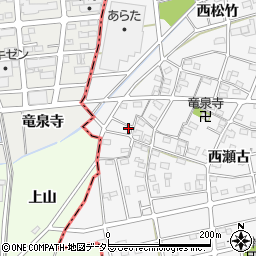 愛知県江南市松竹町西瀬古15周辺の地図