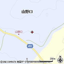 京都府福知山市山野口瓜生迫16周辺の地図