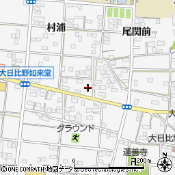 愛知県一宮市浅井町大日比野如来堂1562周辺の地図