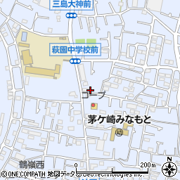 神奈川県茅ヶ崎市萩園1728周辺の地図