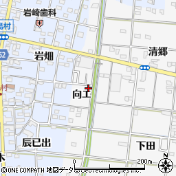愛知県一宮市浅井町大日比野向エ22周辺の地図