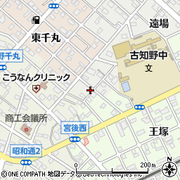 愛知県江南市高屋町遠場147周辺の地図
