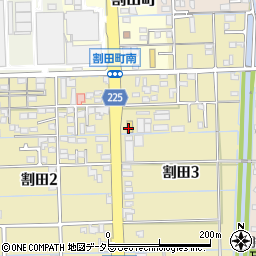 セブンイレブン大垣割田３丁目店周辺の地図