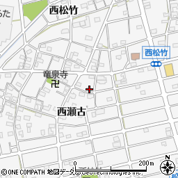 愛知県江南市松竹町西瀬古184周辺の地図