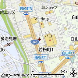 昭和食堂多治見店周辺の地図