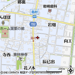 愛知県一宮市島村岩畑162周辺の地図
