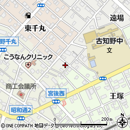 愛知県江南市高屋町遠場147-1周辺の地図