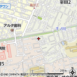 神奈川県茅ヶ崎市室田3丁目3-37周辺の地図