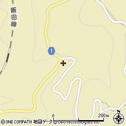 長野県下伊那郡泰阜村8015周辺の地図