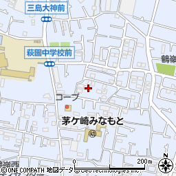 神奈川県茅ヶ崎市萩園2203周辺の地図
