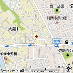 神奈川県藤沢市大鋸1丁目17周辺の地図