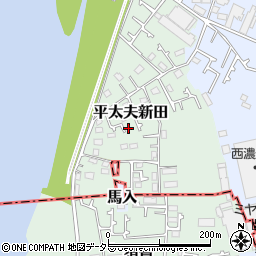 神奈川県茅ヶ崎市平太夫新田36周辺の地図