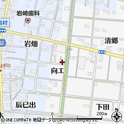 愛知県一宮市浅井町大日比野向エ19周辺の地図