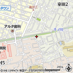 神奈川県茅ヶ崎市室田3丁目3-39周辺の地図