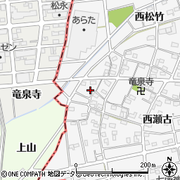 愛知県江南市松竹町西瀬古12周辺の地図