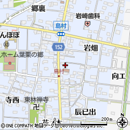愛知県一宮市島村岩畑154周辺の地図